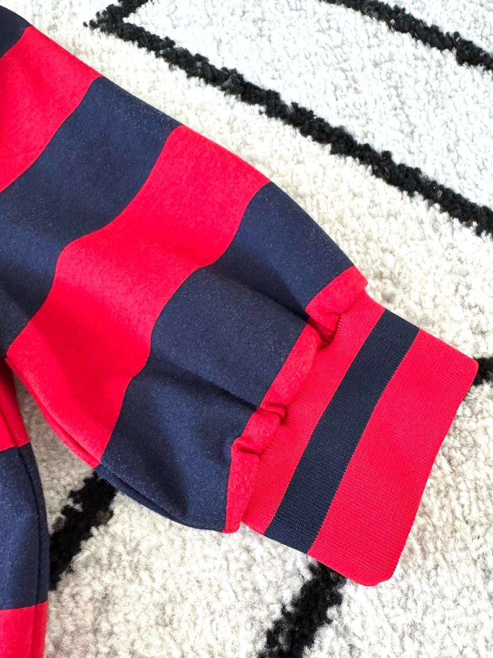 Ralph Lauren Red and navy Striped Midi Dress - Picture 5 of 7